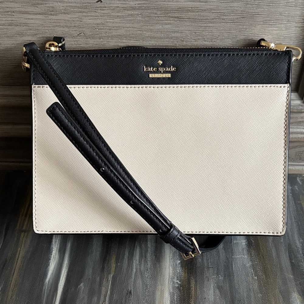 kate spade Two-Tone Black and Cream Crossbody